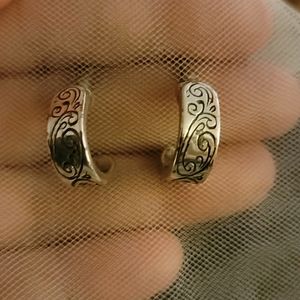 Silver Toned Earrings